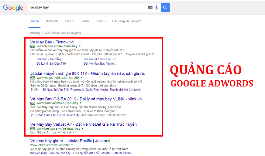 Dịch vụ quảng cáo google tại Nam Định